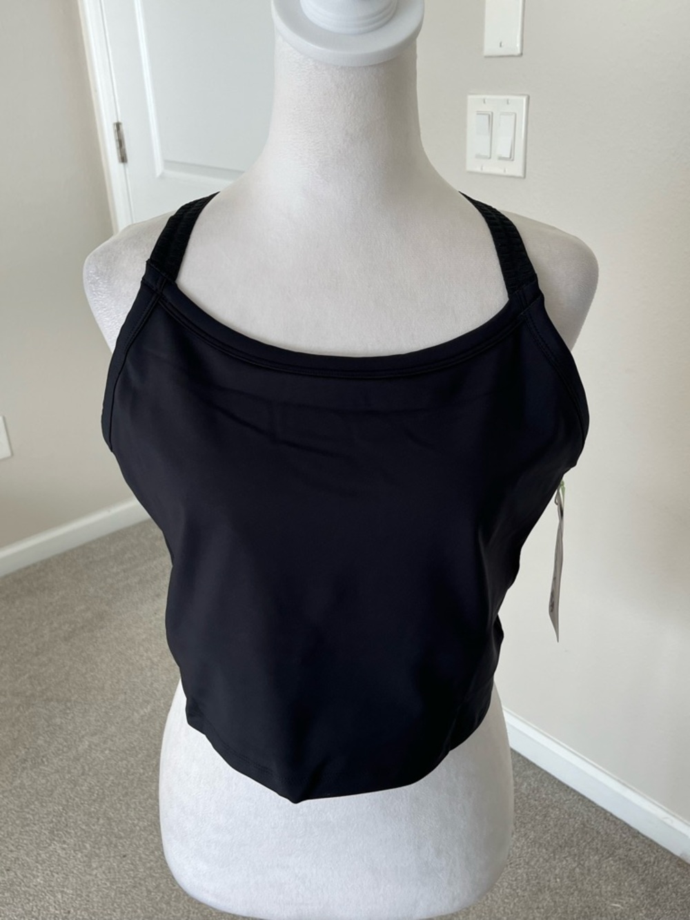 NWT Phoenix Activewear Black Malibu Multistrap Bra Size 3X C-DD